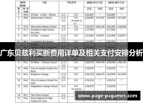 广东贝兹利买断费用详单及相关支付安排分析